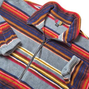 VTG Sun Ice Men's XL Polartec Fleece‎ Pullover Southwest Striped Aztec